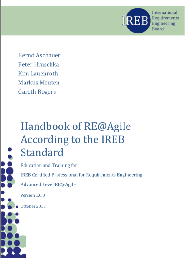 Cover of Handbook of the RE@Agile According to the IREB Standard